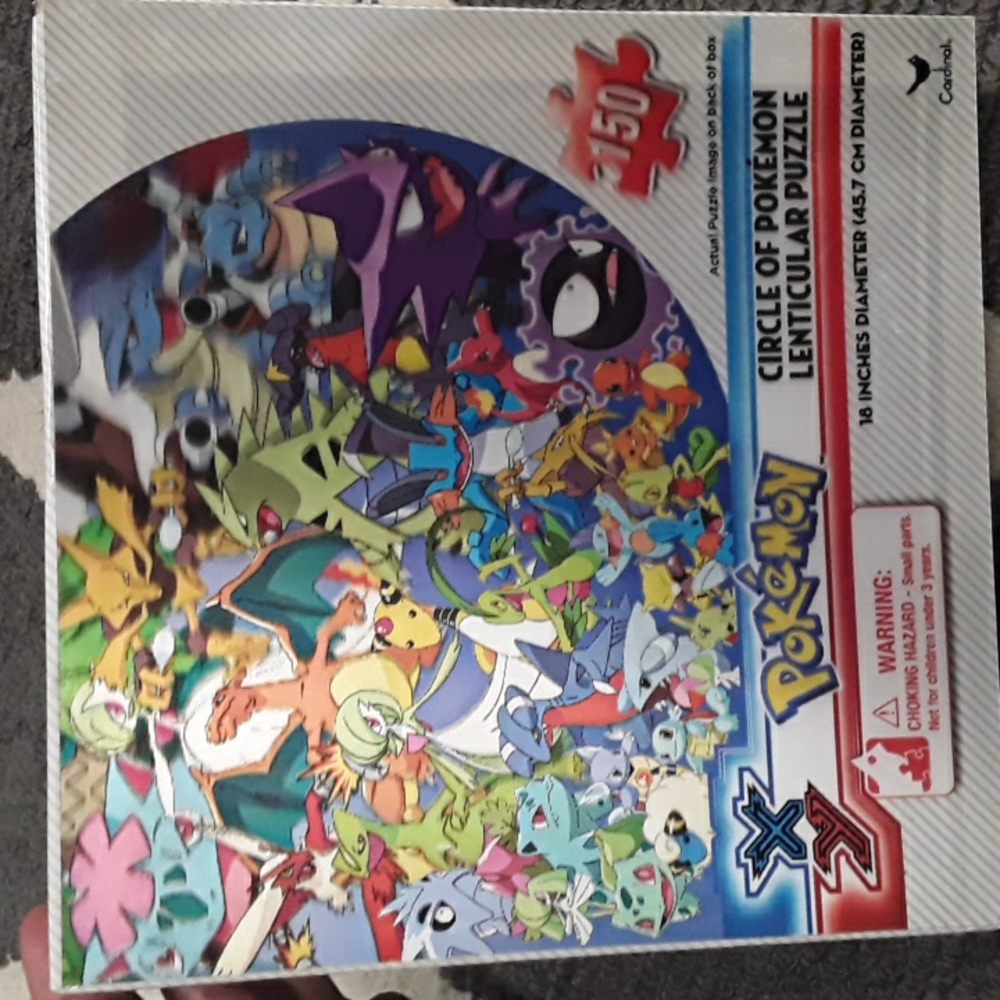 Pokemon Lenticular Puzzle 18 inches diameter